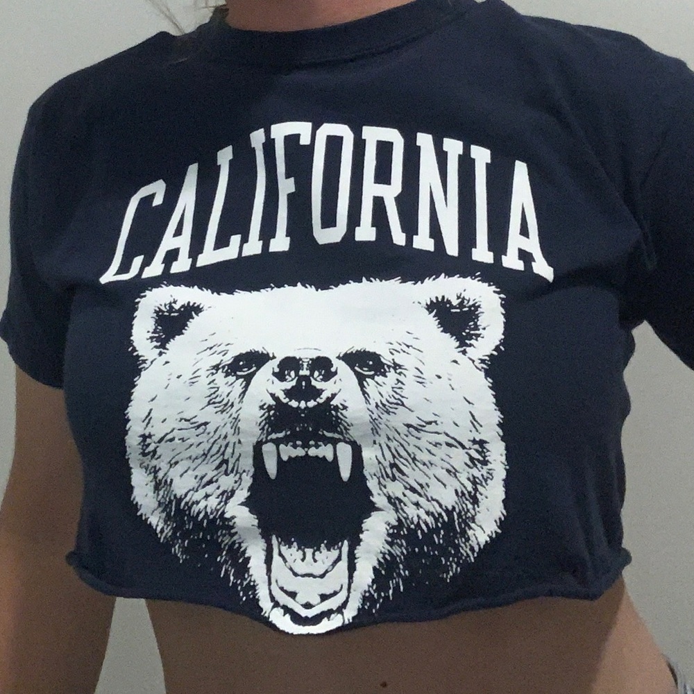 Graphic crop t-shirt